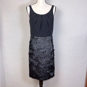Carmen Marc Valvo Black Sleeveless Dress